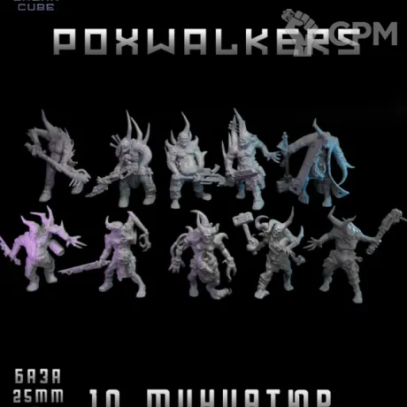 Описание картинки Poxwalkers от DREAMCUBE по цене 560руб | Свободный Рынок Миниатюр - СРМ