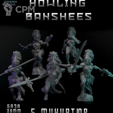 Описание картинки Howling Banshees от DREAMCUBE по цене 500руб | Свободный Рынок Миниатюр - СРМ