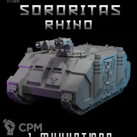 Описание картинки Sororitas Rhino от DREAMCUBE по цене 1 100руб | Свободный Рынок Миниатюр - СРМ