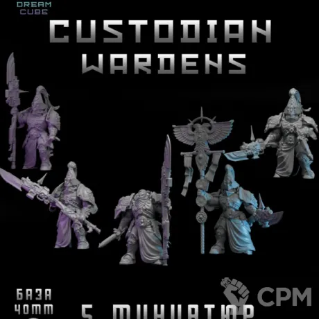 Описание картинки Custodian Wardens от DREAMCUBE по цене 700руб | Свободный Рынок Миниатюр - СРМ
