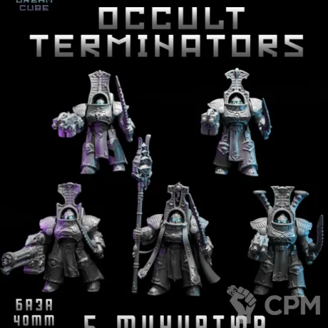 Описание картинки Scarab Occult Terminators от DREAMCUBE по цене 680руб | Свободный Рынок Миниатюр - СРМ