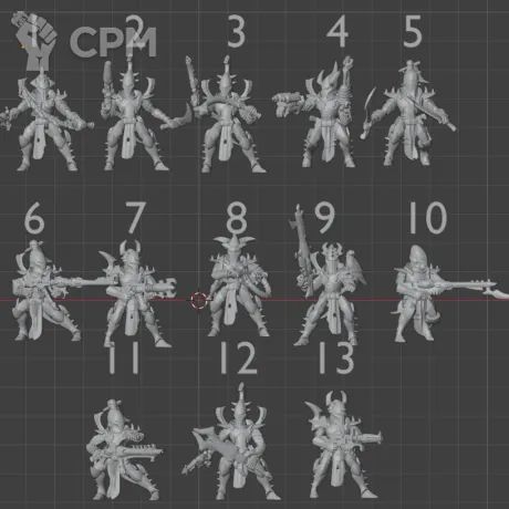 Описание картинки Kabalite warriors - 1 Штука от MrMetalHorror по цене 100руб | Свободный Рынок Миниатюр - СРМ