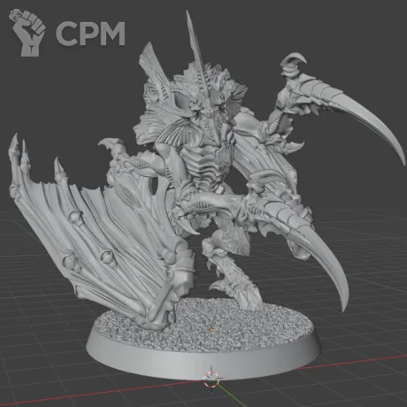 Описание картинки Winged Tyranid Prime от MrMetalHorror по цене 350руб | Свободный Рынок Миниатюр - СРМ