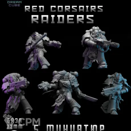 Описание картинки Red Corsairs Raiders от DREAMCUBE по цене 600руб | Свободный Рынок Миниатюр - СРМ