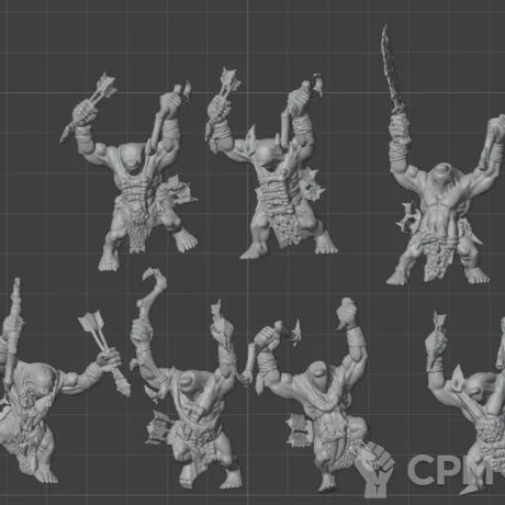 Описание картинки 10 Savage Orcs - Скан от MrMetalHorror по цене 1 200руб | Свободный Рынок Миниатюр - СРМ