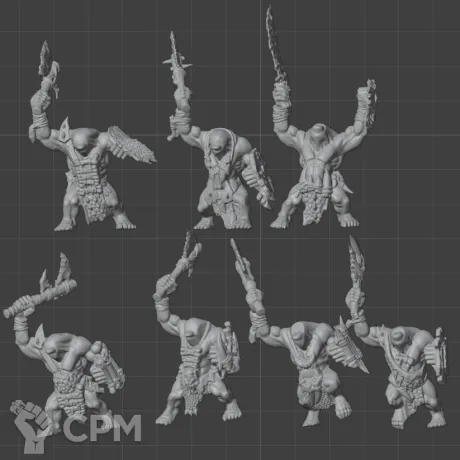 Описание картинки 10 Savage Orcs - Скан от MrMetalHorror по цене 1 200руб | Свободный Рынок Миниатюр - СРМ