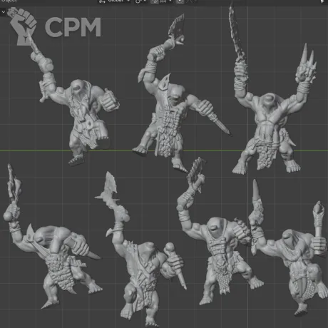 Описание картинки 10 Savage Orcs - Скан от MrMetalHorror по цене 1 200руб | Свободный Рынок Миниатюр - СРМ