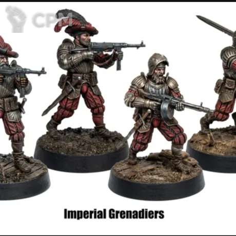 Описание картинки Imperial Grenadiers от Manufactorum76 по цене 640руб | Свободный Рынок Миниатюр - СРМ