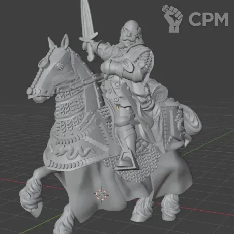 Описание картинки Mount Captain of the Empire от MrMetalHorror по цене 650руб | Свободный Рынок Миниатюр - СРМ