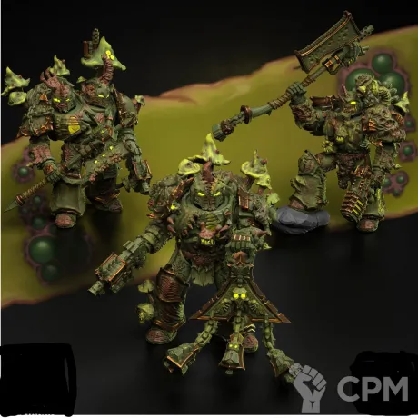Описание картинки Plague Marines - алт от Destr по цене 1 500руб | Свободный Рынок Миниатюр - СРМ