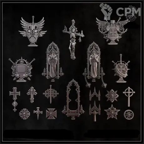 Описание картинки Black Templars bits от Destr по цене 1 000руб | Свободный Рынок Миниатюр - СРМ