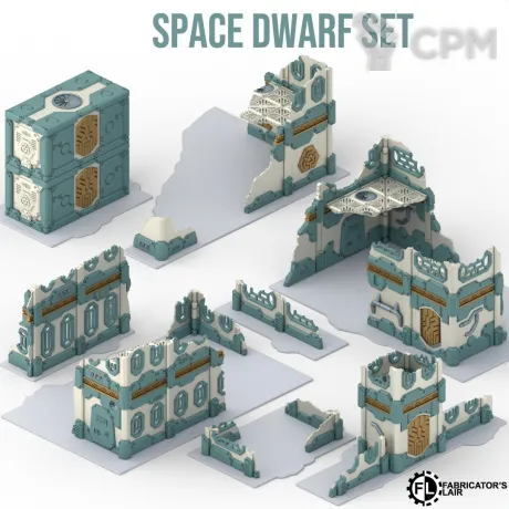 Описание картинки Террейн для Warhammer 40,000 Space Dwarf Set от 3DSprint по цене 9 500руб | Свободный Рынок Миниатюр - СРМ