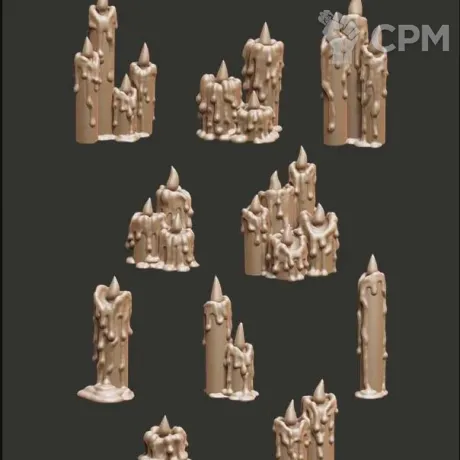 Описание картинки Candles от Орки с наГорки по цене 150руб | Свободный Рынок Миниатюр - СРМ