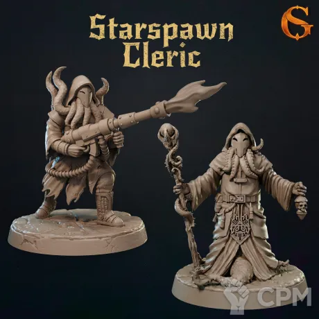 Описание картинки Starspawn Cleric от Manufactorum76 по цене 320руб | Свободный Рынок Миниатюр - СРМ