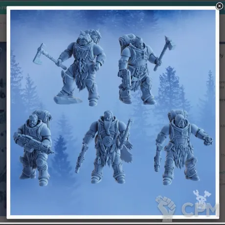 Описание картинки Space Wolves Intercessor Squad - 10 Штук от MrMetalHorror по цене 1 000руб | Свободный Рынок Миниатюр - СРМ