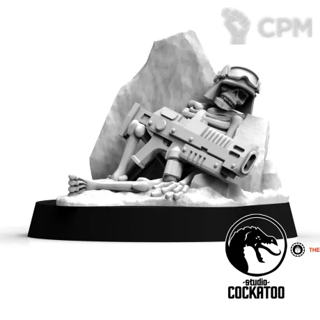 Описание картинки Скелет стражник. от Studio Cockatoo по цене 100руб | Свободный Рынок Миниатюр - СРМ