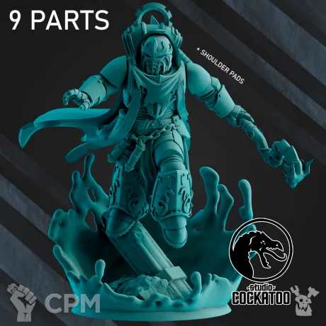 Описание картинки Alpha Legion Sorcerer от Studio Cockatoo по цене 450руб | Свободный Рынок Миниатюр - СРМ