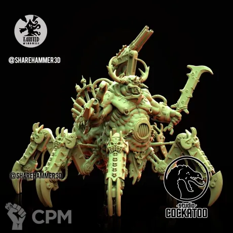 Описание картинки Plague Hulk / Nurgle Soul Grinder от Studio Cockatoo по цене 3 300руб | Свободный Рынок Миниатюр - СРМ