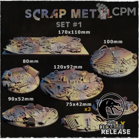 Описание картинки Scrap Metal Топперы от Studio Cockatoo по цене 3 850руб | Свободный Рынок Миниатюр - СРМ