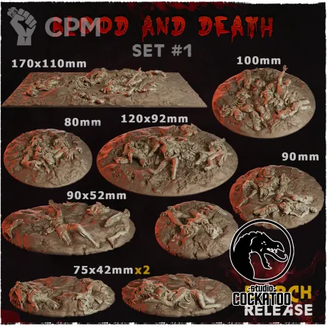 Описание картинки Blood and Death Топперы от Studio Cockatoo по цене 3 850руб | Свободный Рынок Миниатюр - СРМ