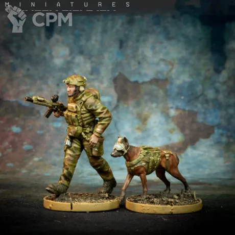 Описание картинки Task Force Dog Team от Wardog Workshop по цене 300руб | Свободный Рынок Миниатюр - СРМ