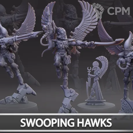 Описание картинки Swooping Hawks от Naggaroth Night по цене 2 000руб | Свободный Рынок Миниатюр - СРМ