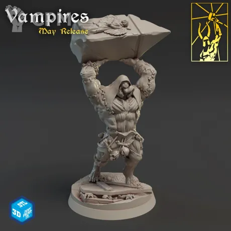 Описание картинки Пожиратель плоти-крушитель от Wargame Printing по цене 610руб | Свободный Рынок Миниатюр - СРМ