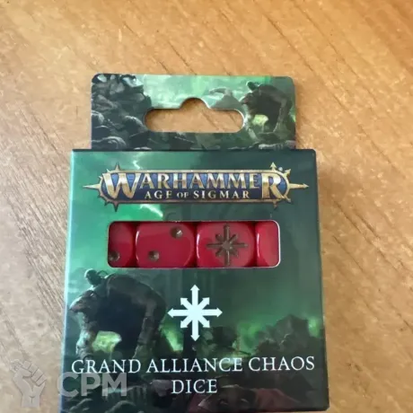 Описание картинки Grand Alliance Chaos Dice Set от zurdo по цене 3 000руб | Свободный Рынок Миниатюр - СРМ