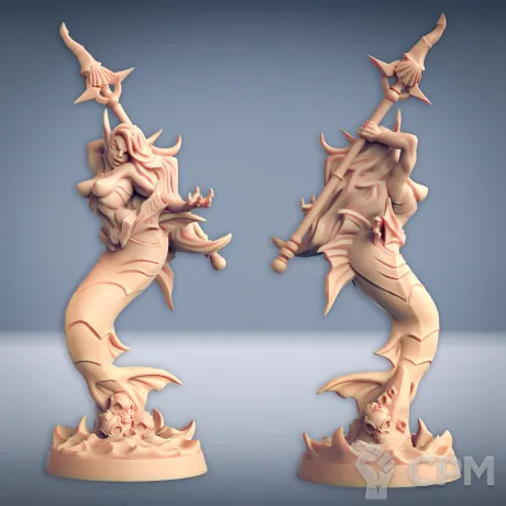 Описание картинки Fantasy Pin-up. Русалка от Подземный человек по цене 250руб | Свободный Рынок Миниатюр - СРМ