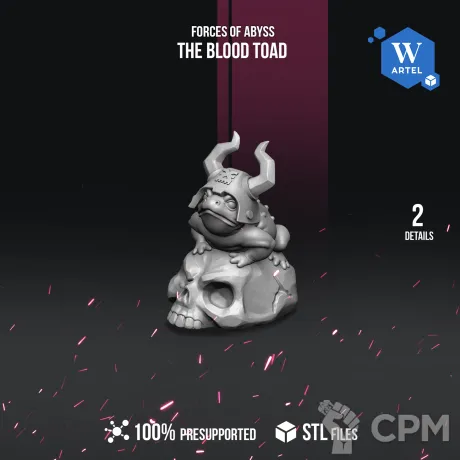 Описание картинки The blood toad от WebWay 3D по цене 60руб | Свободный Рынок Миниатюр - СРМ