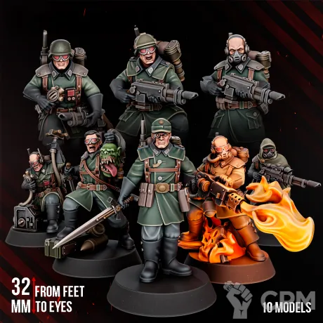 Описание картинки Infantry Squad от Manufactorum76 по цене 1 600руб | Свободный Рынок Миниатюр - СРМ
