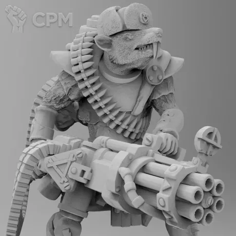Описание картинки TF2 Heavy Skaven от 3Д-Печка по цене 250руб | Свободный Рынок Миниатюр - СРМ