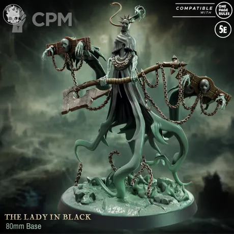 Описание картинки The Lady In Black от Naggaroth Night по цене 2 000руб | Свободный Рынок Миниатюр - СРМ