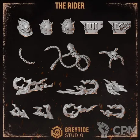 Описание картинки Legion of the Damned Hero The Rider от Dr. Printicus по цене 350руб | Свободный Рынок Миниатюр - СРМ
