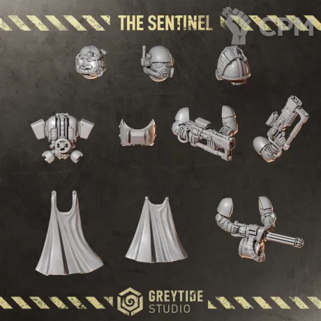 Описание картинки Hero pack The Sentinel Term armor option от Dr. Printicus по цене 600руб | Свободный Рынок Миниатюр - СРМ