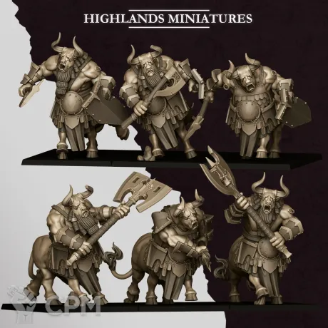 Описание картинки MARDUK MINOTAURS от Wardog Workshop по цене 2 100руб | Свободный Рынок Миниатюр - СРМ