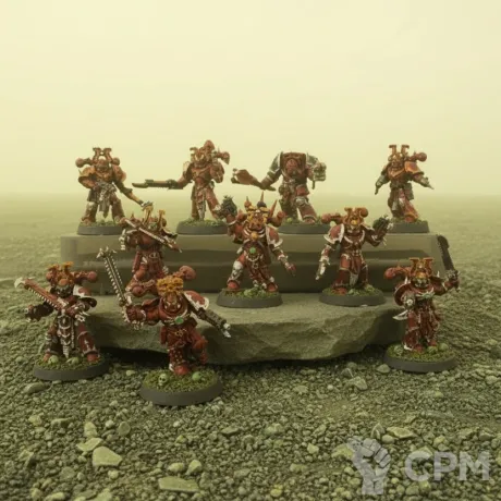 Описание картинки Khorne berserkers от DmitriiK по цене 100руб | Свободный Рынок Миниатюр - СРМ