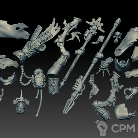 Описание картинки Skitarii Battle-Pilgrym Marshal (Scan) от AxeL's Forge по цене 175руб | Свободный Рынок Миниатюр - СРМ