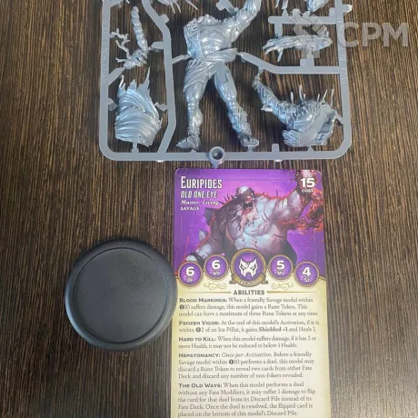 Описание картинки Euripedes, Old One Eye - malifaux от  по цене 1 000руб | Свободный Рынок Миниатюр - СРМ