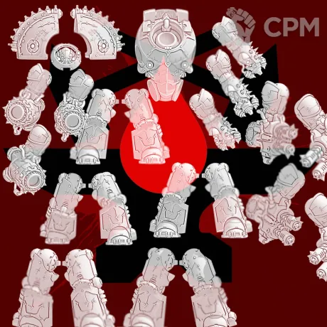 Описание картинки Saturnine Pattern Terminator Armour Traitor от Laboratory of Chaos по цене 700руб | Свободный Рынок Миниатюр - СРМ