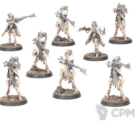Описание картинки Skitarii Battle-Pilgrym Corpus x8 от Red Rooster по цене 1 850руб | Свободный Рынок Миниатюр - СРМ