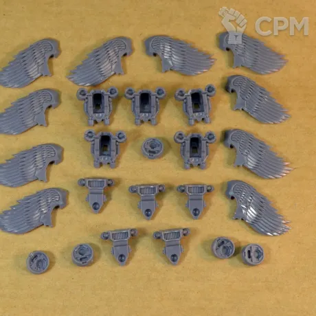 Описание картинки Sanguinary Guard jump packs от Mechanikus Forge по цене 700руб | Свободный Рынок Миниатюр - СРМ