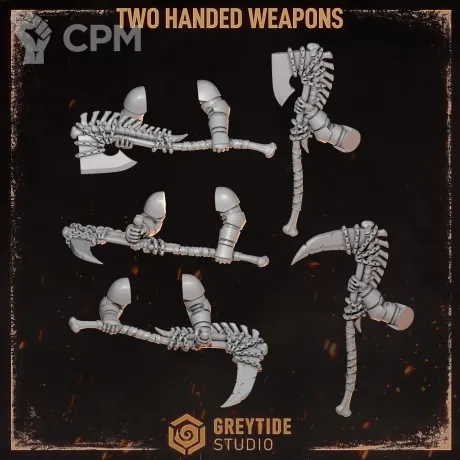 Описание картинки Two handed weapons pack Legion of the Damned (Cursed company 2) от Dr. Printicus по цене 100руб | Свободный Рынок Миниатюр - СРМ