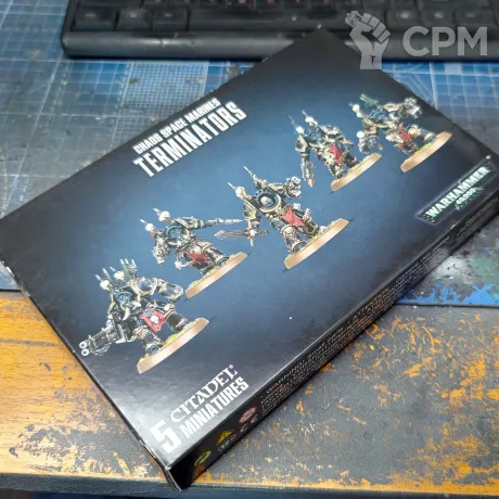 Описание картинки Chaos Space Marines Terminators от Monger по цене 6 450руб | Свободный Рынок Миниатюр - СРМ
