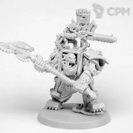 Описание картинки Warboss in mega armour от Oi!-Factory по цене 935руб | Свободный Рынок Миниатюр - СРМ