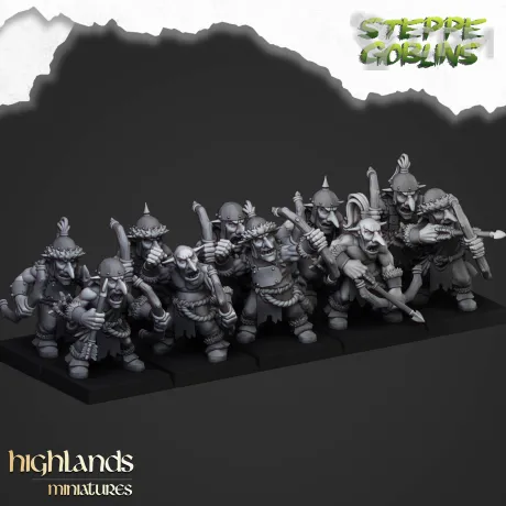 Описание картинки Steppe Goblin with bows от 3DPrintClub по цене 77руб | Свободный Рынок Миниатюр - СРМ