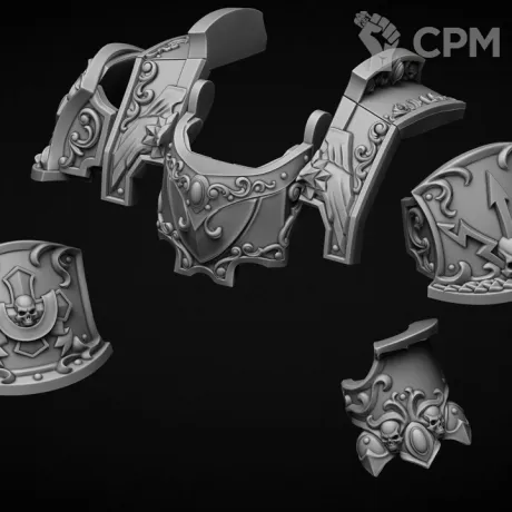 Описание картинки Броня "Loculo" тип Custos v1.0 от Bazilevs по цене 845руб | Свободный Рынок Миниатюр - СРМ