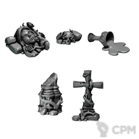 Описание картинки Basing Bits - Blood Angels A от 3D Print Workshop по цене 175руб | Свободный Рынок Миниатюр - СРМ