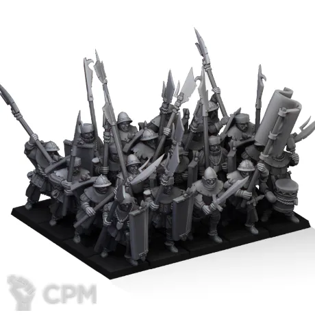 Описание картинки Bretonnia Men at arms от Knight of Light по цене 1 100руб | Свободный Рынок Миниатюр - СРМ