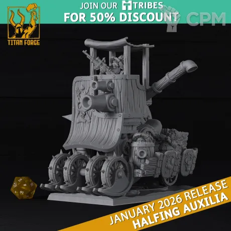 Описание картинки The Hobbit/Halfling Battle Harveste от Barduck Miniatures по цене 6 899руб | Свободный Рынок Миниатюр - СРМ